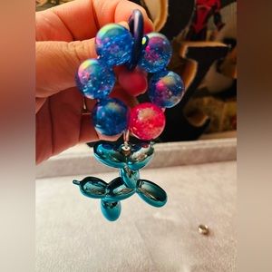 BLUE BALLOON DOG phone/key or bag charm